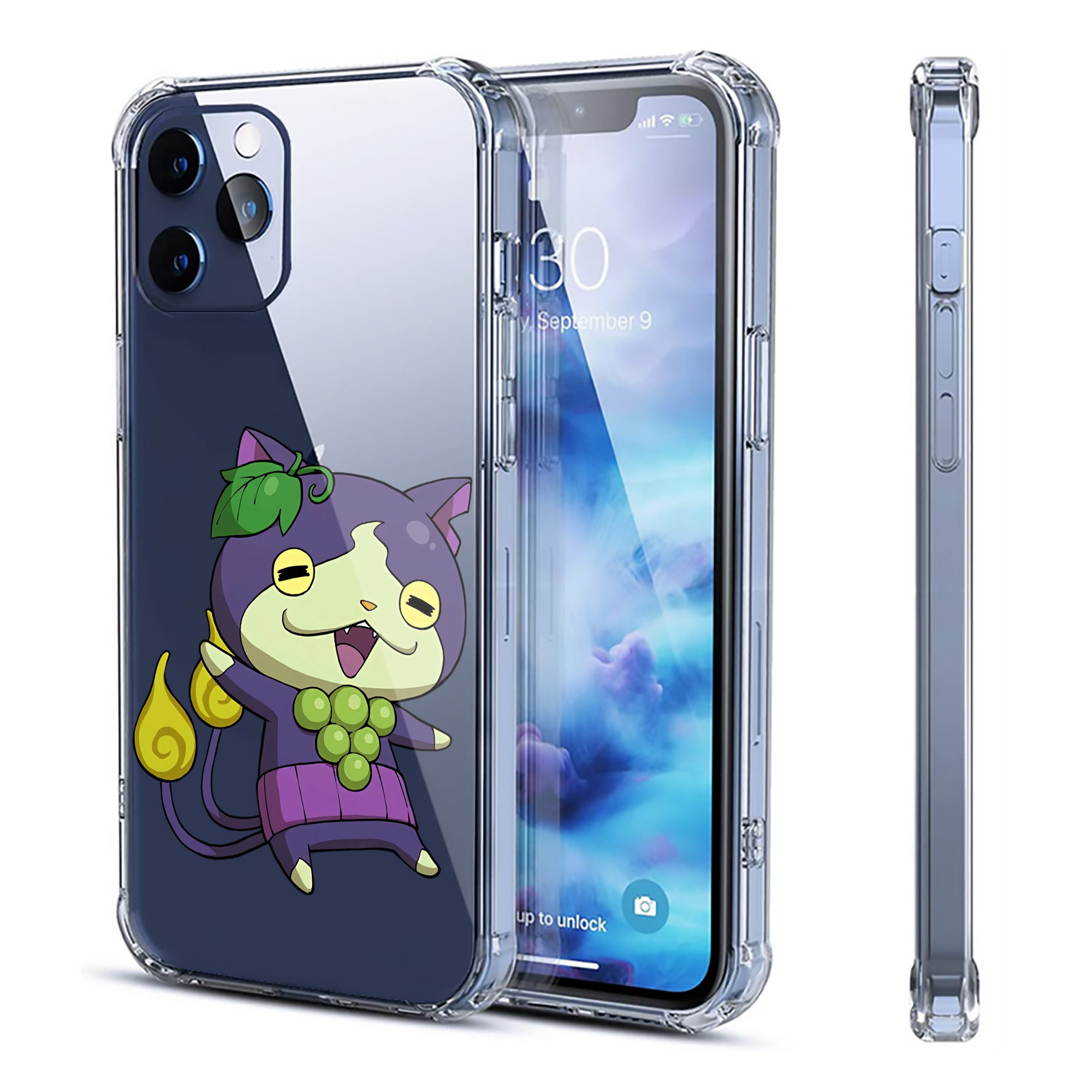 （画像用） 妖怪ウォッチ Yo-kai Watch 【iPhone 12シリーズ対応】透明スマホケース（クリアソフトケース）